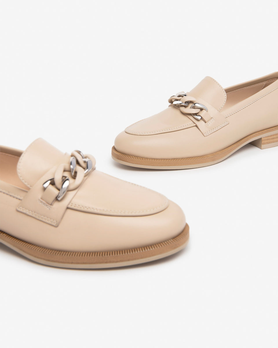 Mocassini Donna Nero Giardini - In Pelle, Tacco Basso, Made In Italy - Foto 4