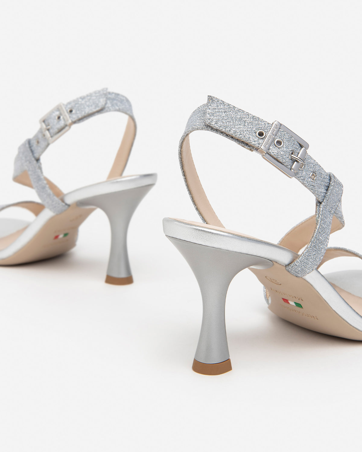 Nero Giardini E410124DE sandali donna in materiale tecnico ghiaccio