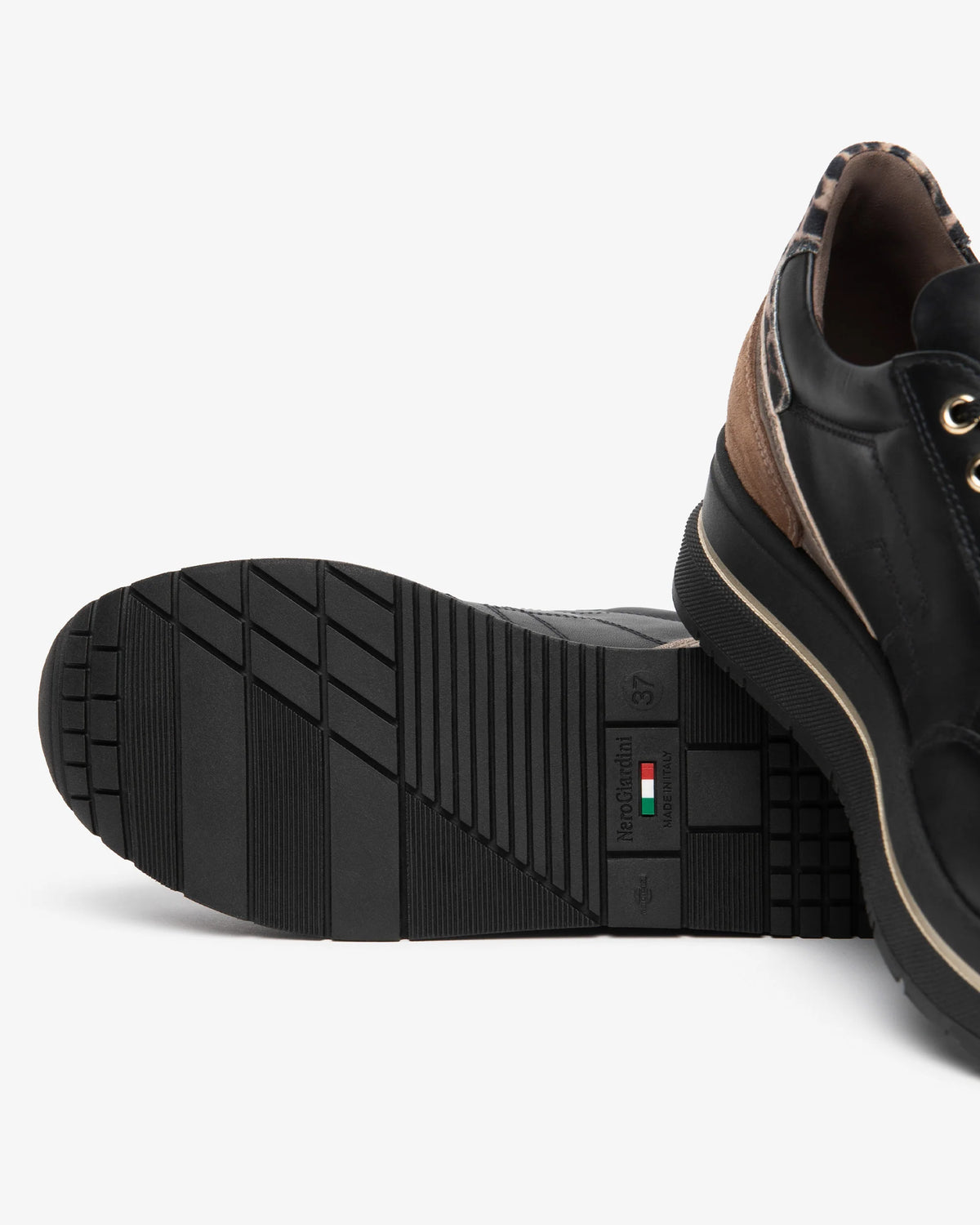Nero Giardini I617360D Women’s Suede, Leather and Technical Fabric Sneakers