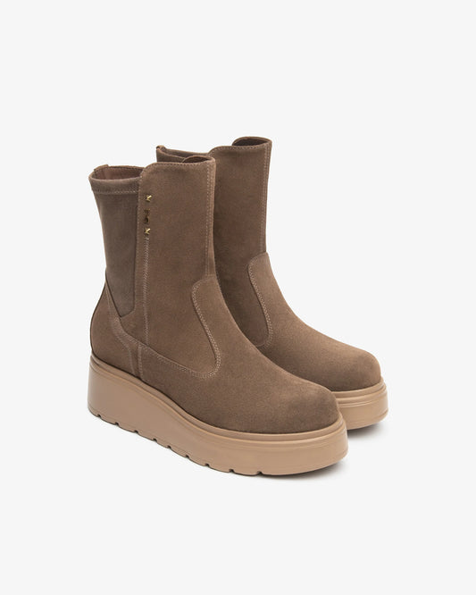 Nero Giardini I618111D Stivaletti Donna in Suede e Materiale Tecnico