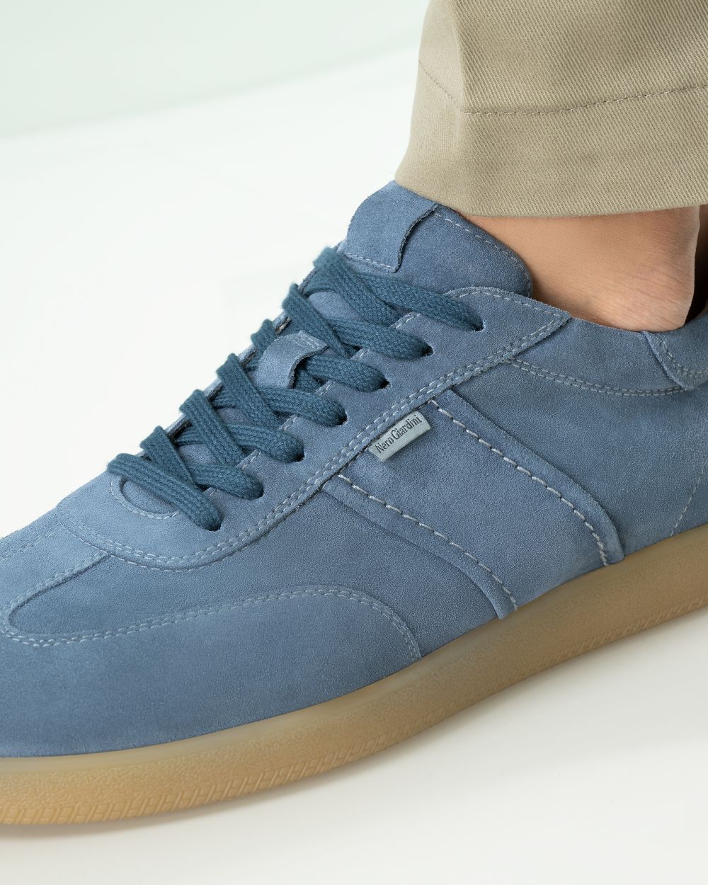 Nero Giardini E500685U Sneakers Uomo in Camoscio incanto