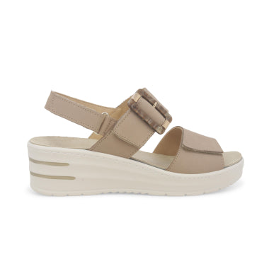 Melluso 019227 sandalo donna in nabuck scamosciato corda