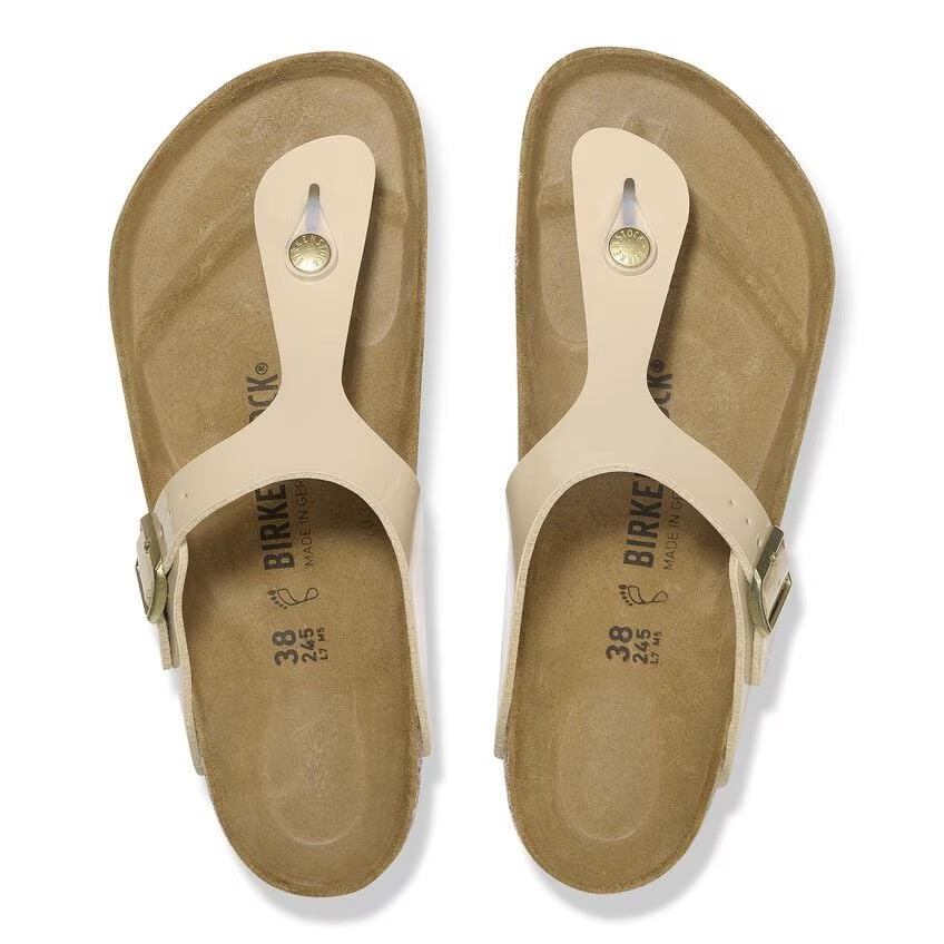 Birkenstock 1013075 Gizeh Birko-Flor Patent - Patent Sand