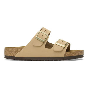Birkenstock 1019016 Arizona plantare morbido Pelle Nubuck - Sandcastle