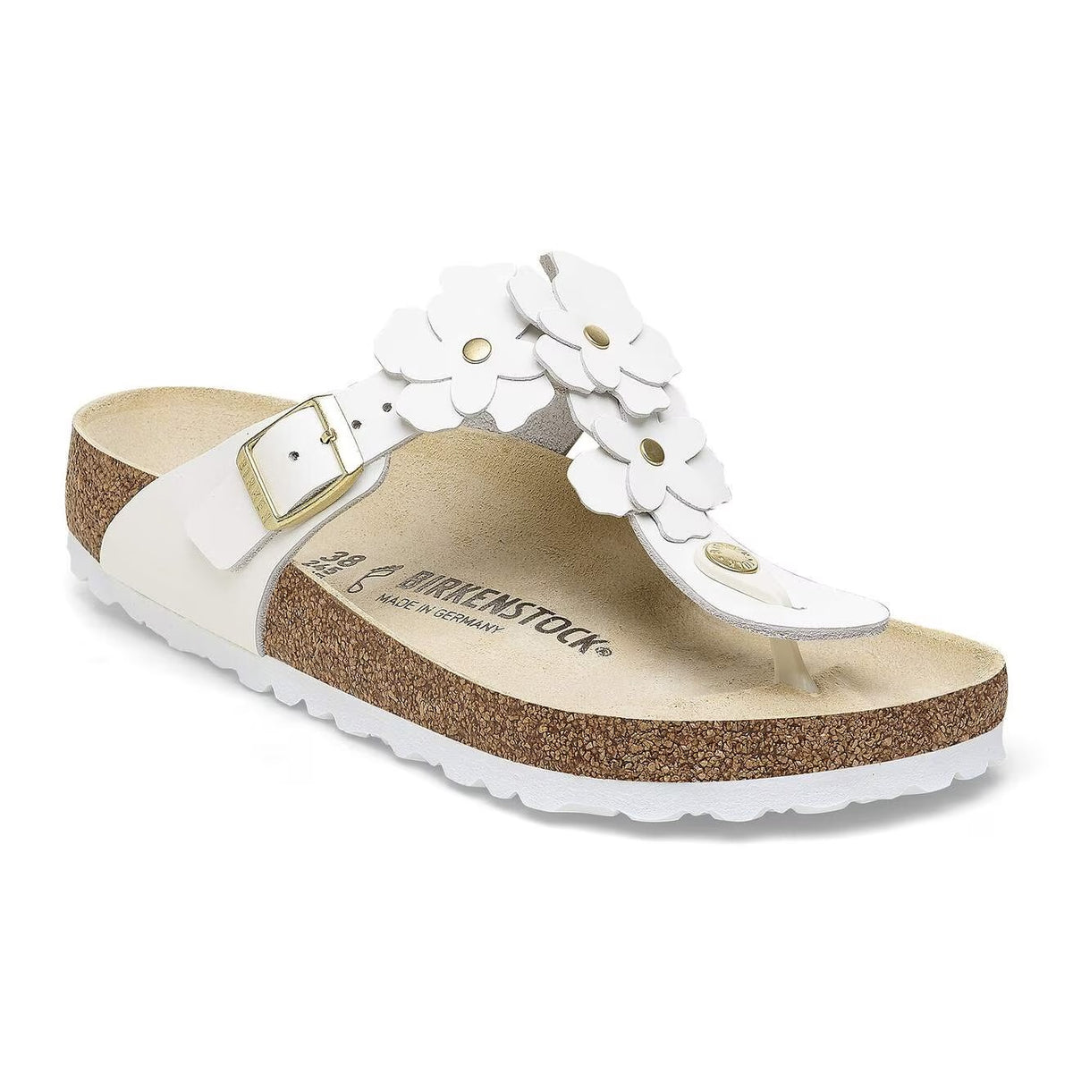Birkenstock 1026686 Gizeh Flower Embellishment  Pelle naturale