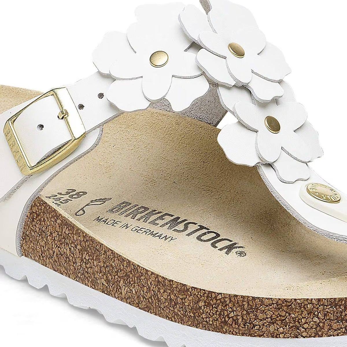 Birkenstock 1026686 Gizeh Flower Embellishment  Pelle naturale