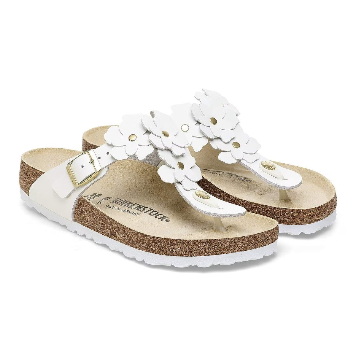 Birkenstock 1026686 Gizeh Flower Embellishment  Pelle naturale