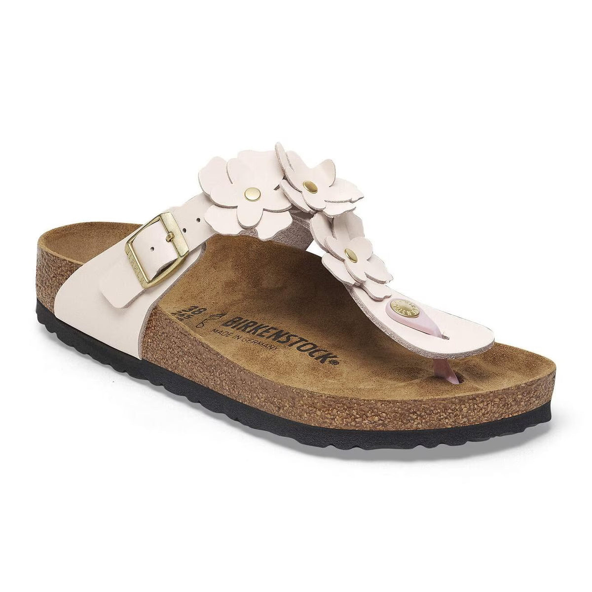 Birkenstock 1029287 Gizeh Flower Embellishment  Pelle naturale