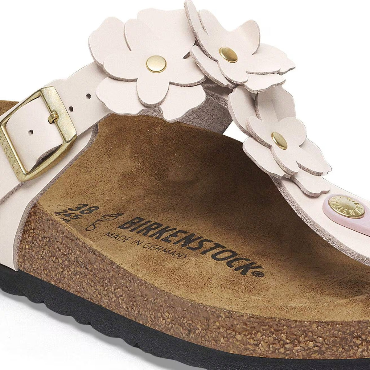 Birkenstock 1029287 Gizeh Flower Embellishment  Pelle naturale