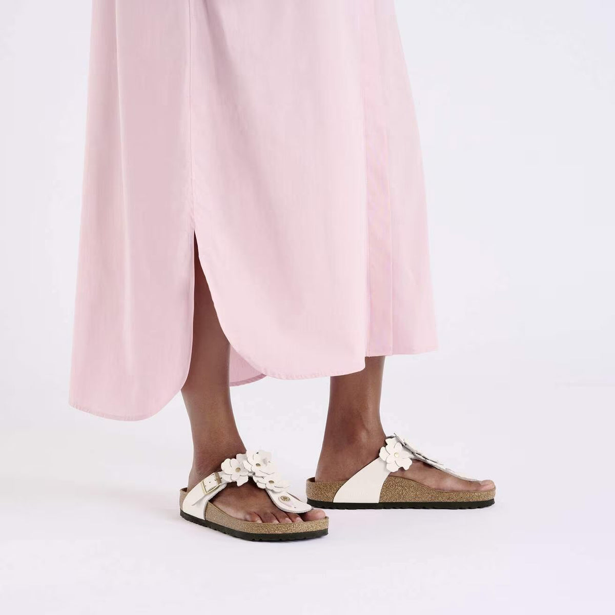 Birkenstock 1029287 Gizeh Flower Embellishment  Pelle naturale