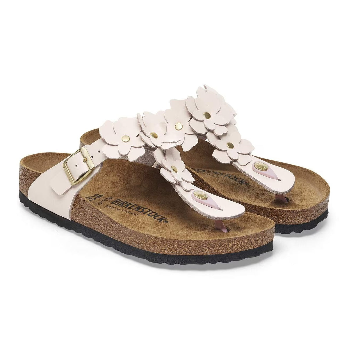 Birkenstock 1029287 Gizeh Flower Embellishment  Pelle naturale