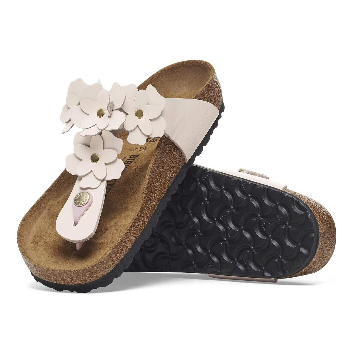 Birkenstock 1029287 Gizeh Flower Embellishment  Pelle naturale