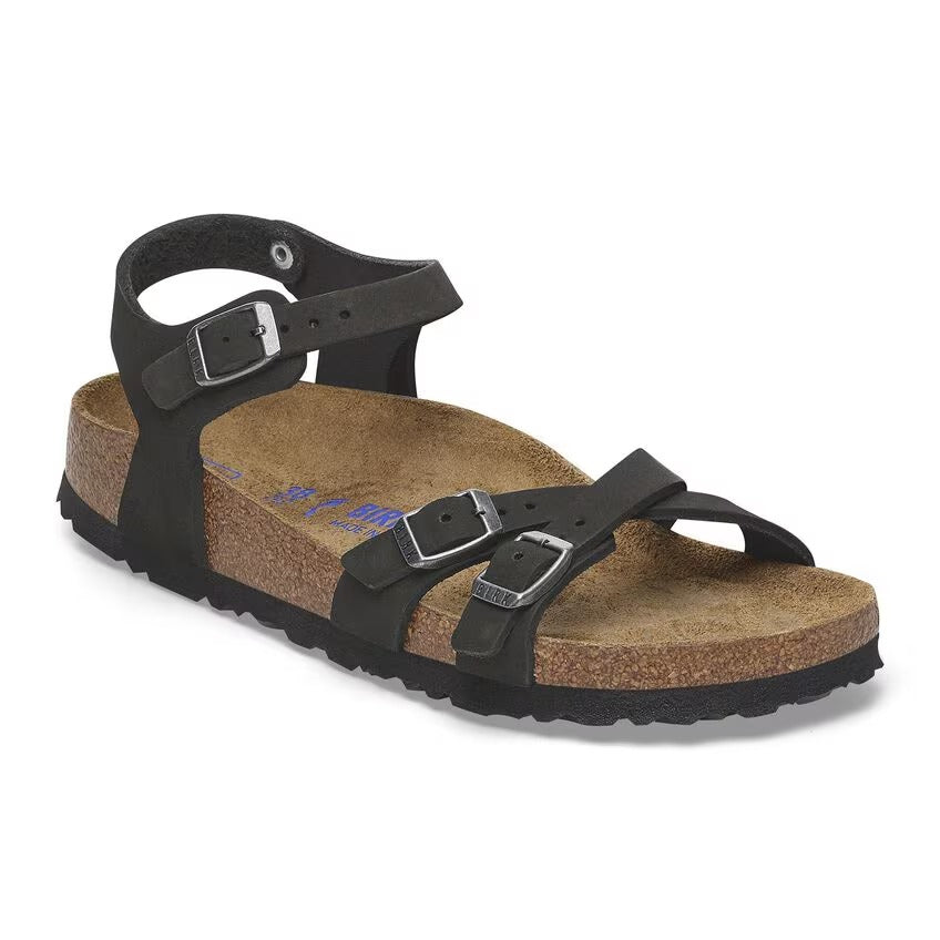 Birkenstock 1029526 Birkenstock / Ricerca / Kumba plantare morbido Pelle Nubuck Kumba plantare morbido Pelle Nubuck - Black