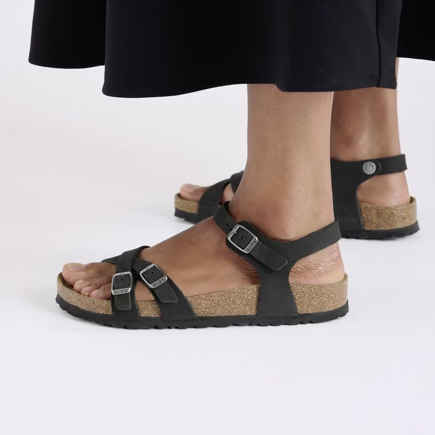 Birkenstock 1029526 Birkenstock / Ricerca / Kumba plantare morbido Pelle Nubuck Kumba plantare morbido Pelle Nubuck - Black