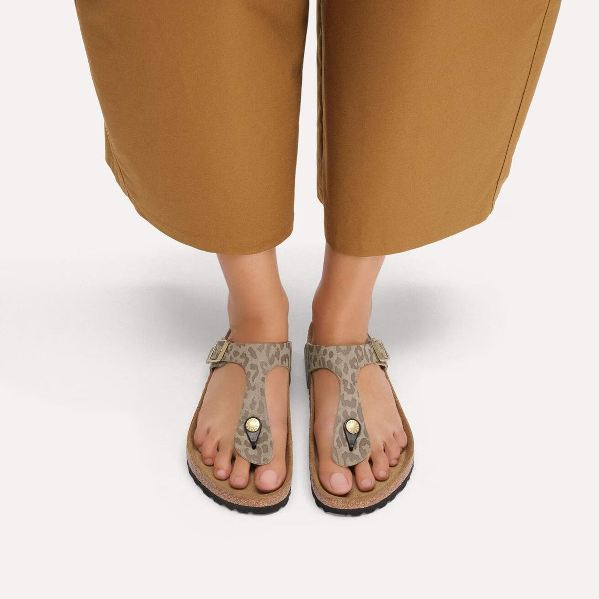 Birkenstock 1032026 Gizeh SYN Leo Grey Taupe