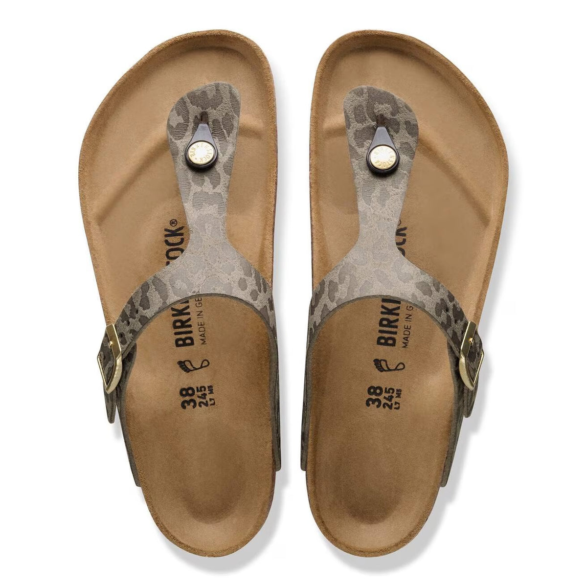 Birkenstock 1032026 Gizeh SYN Leo Grey Taupe