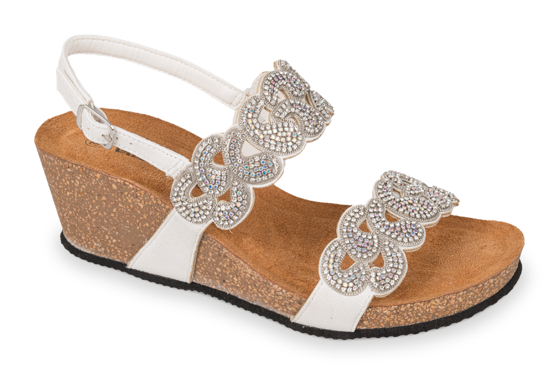 Valleverde 60031 sandalo gioiello donna fussbett silver
