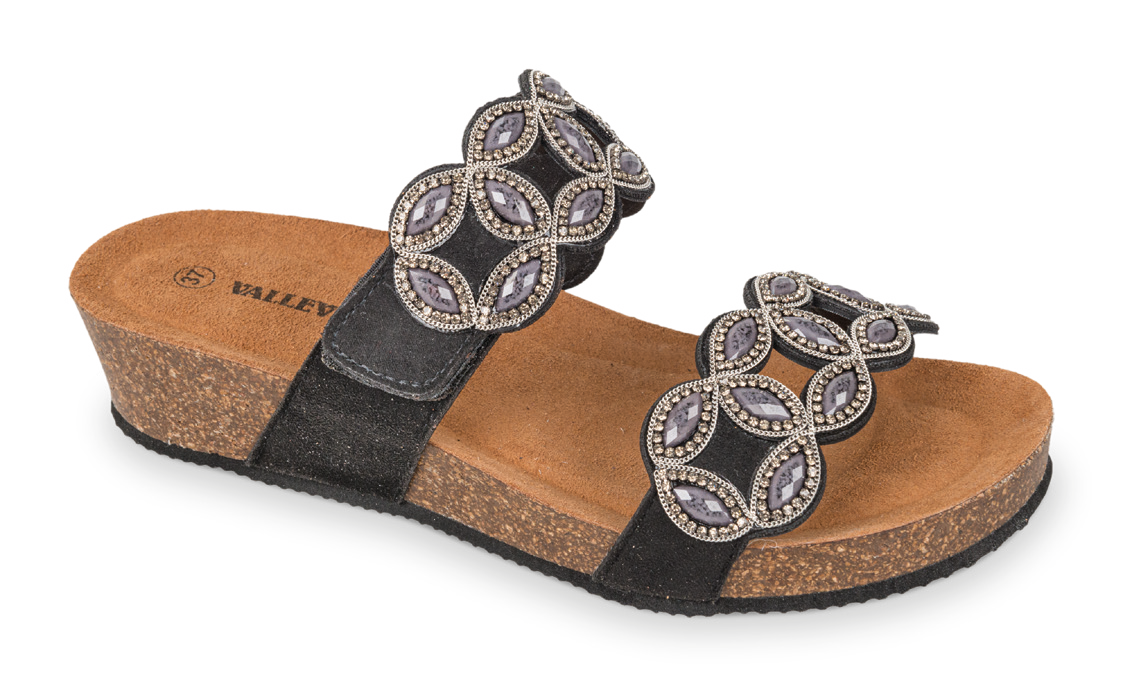 Valleverde 60025 ciabatta donna fussbett onice