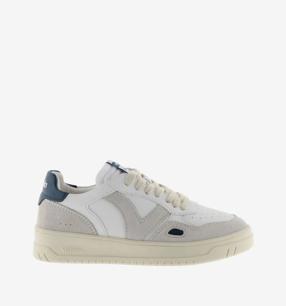 VICTORIA 1257104 SEUL RETRO' SNEAKERS UOMO EFFETTO PELE E CROSTA MARINO