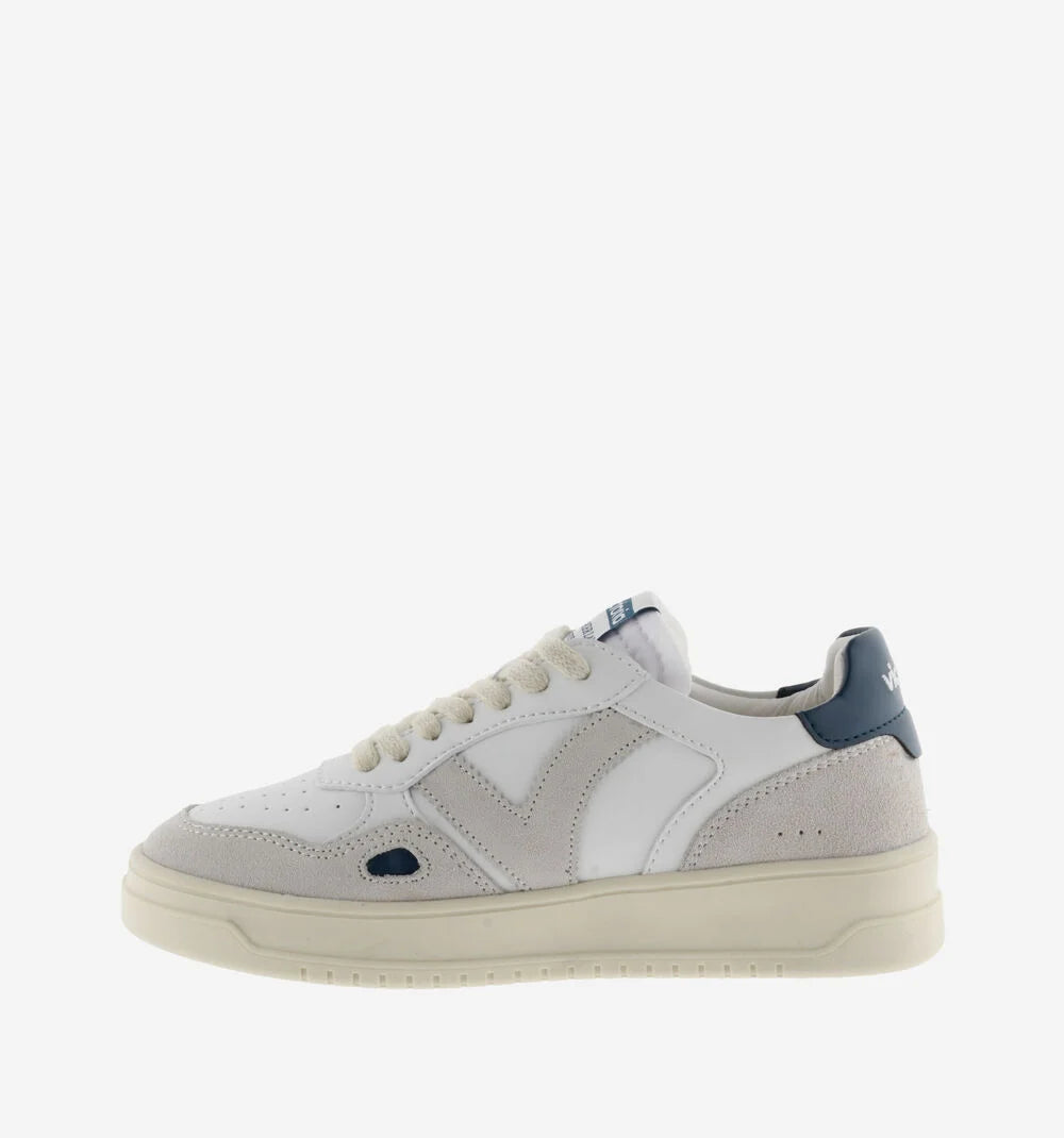 VICTORIA 1257104 SEUL RETRO' SNEAKERS UOMO EFFETTO PELE E CROSTA MARINO