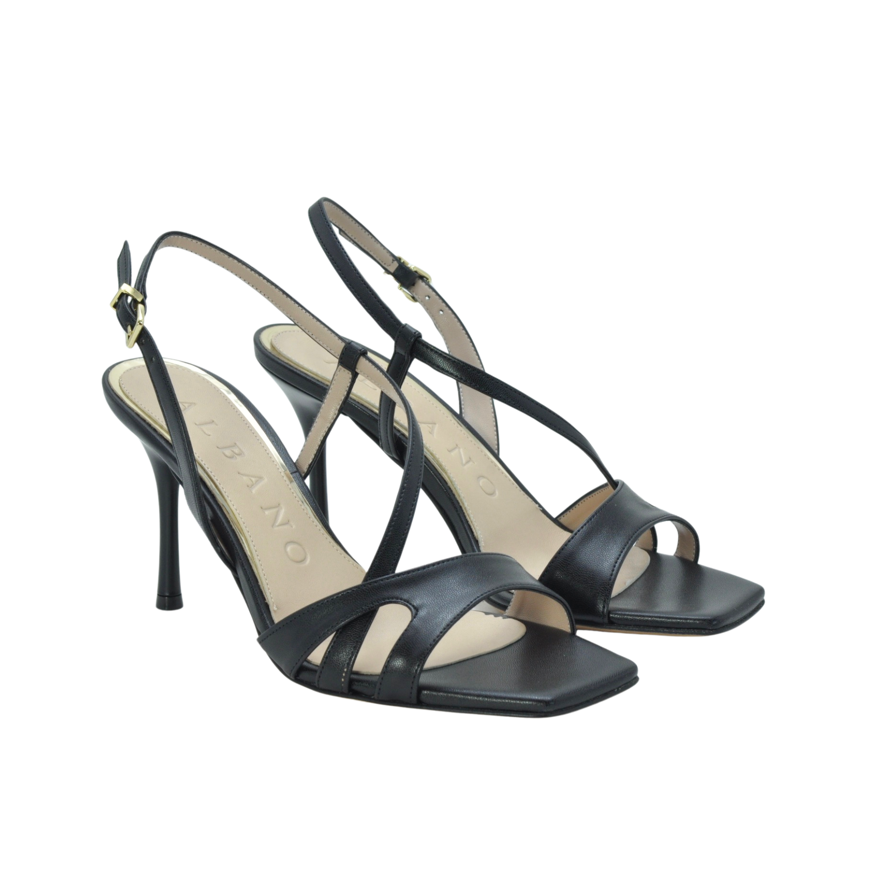 Albano 5365 sandali donna in vernice nero