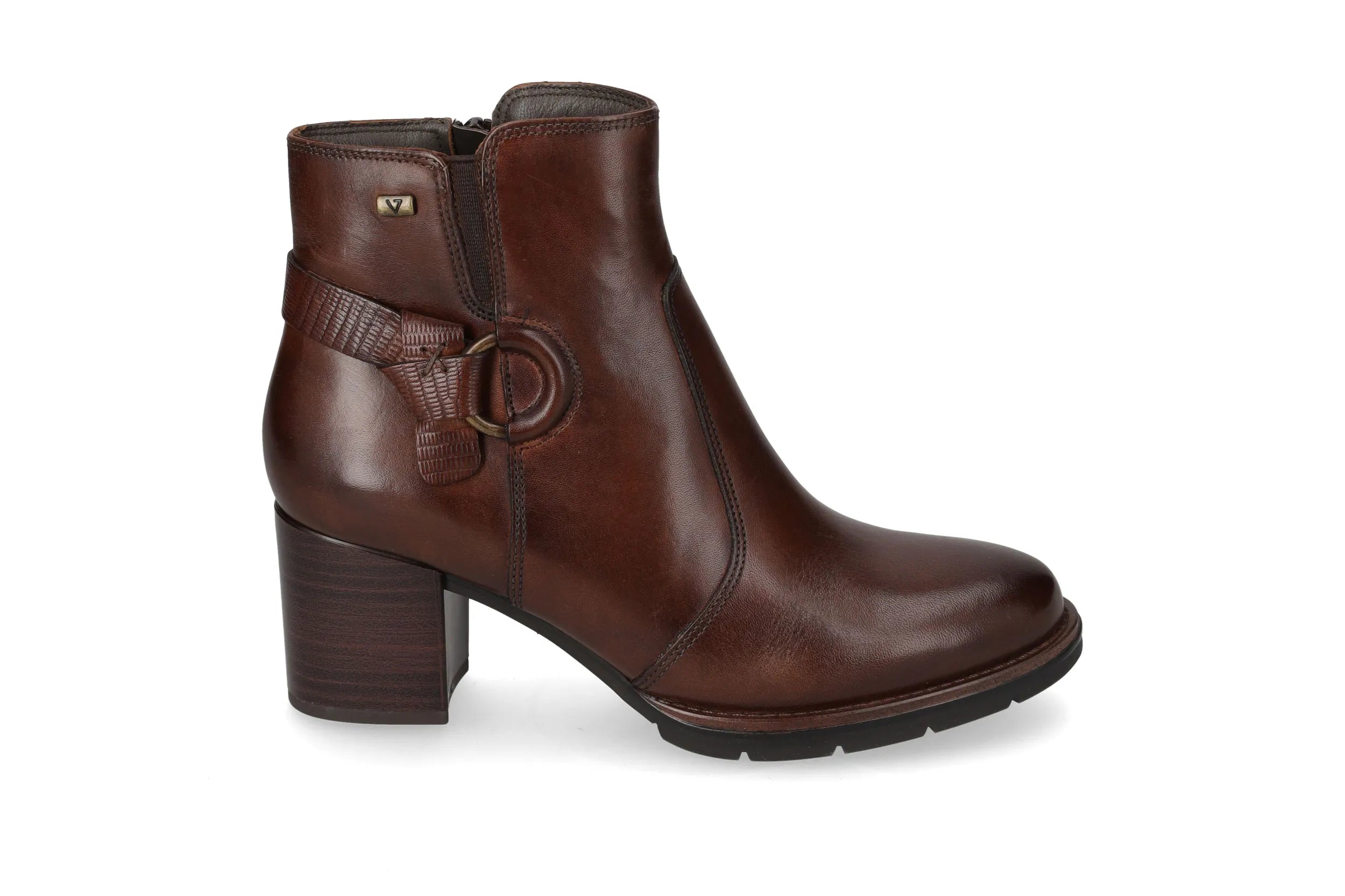 Valleverde 17203 Tronchetto con tomaio e sottopiede in pelle. Accessorio decorativo