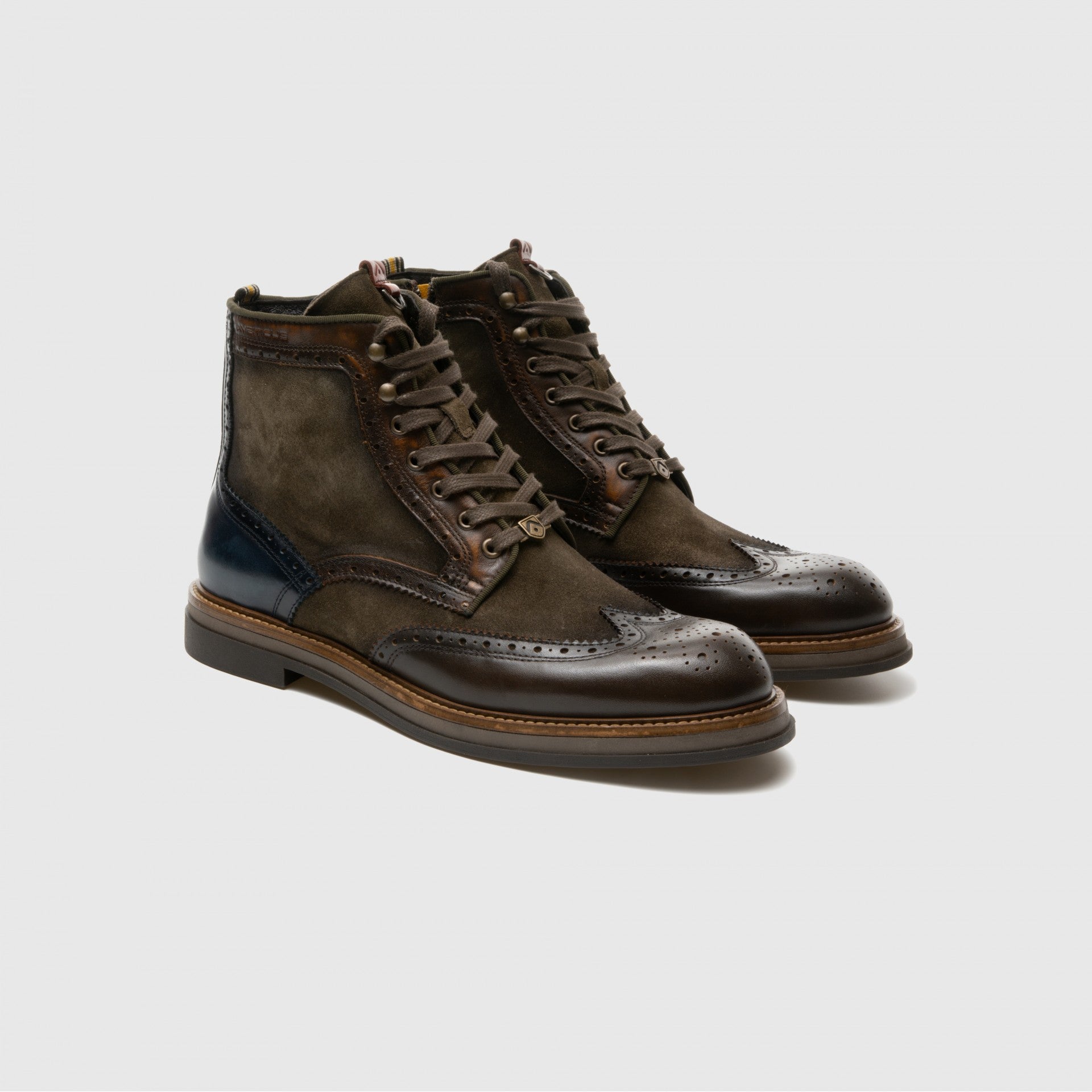 Ambitious 12432 stivaletto BTR Brogue Boots muschio