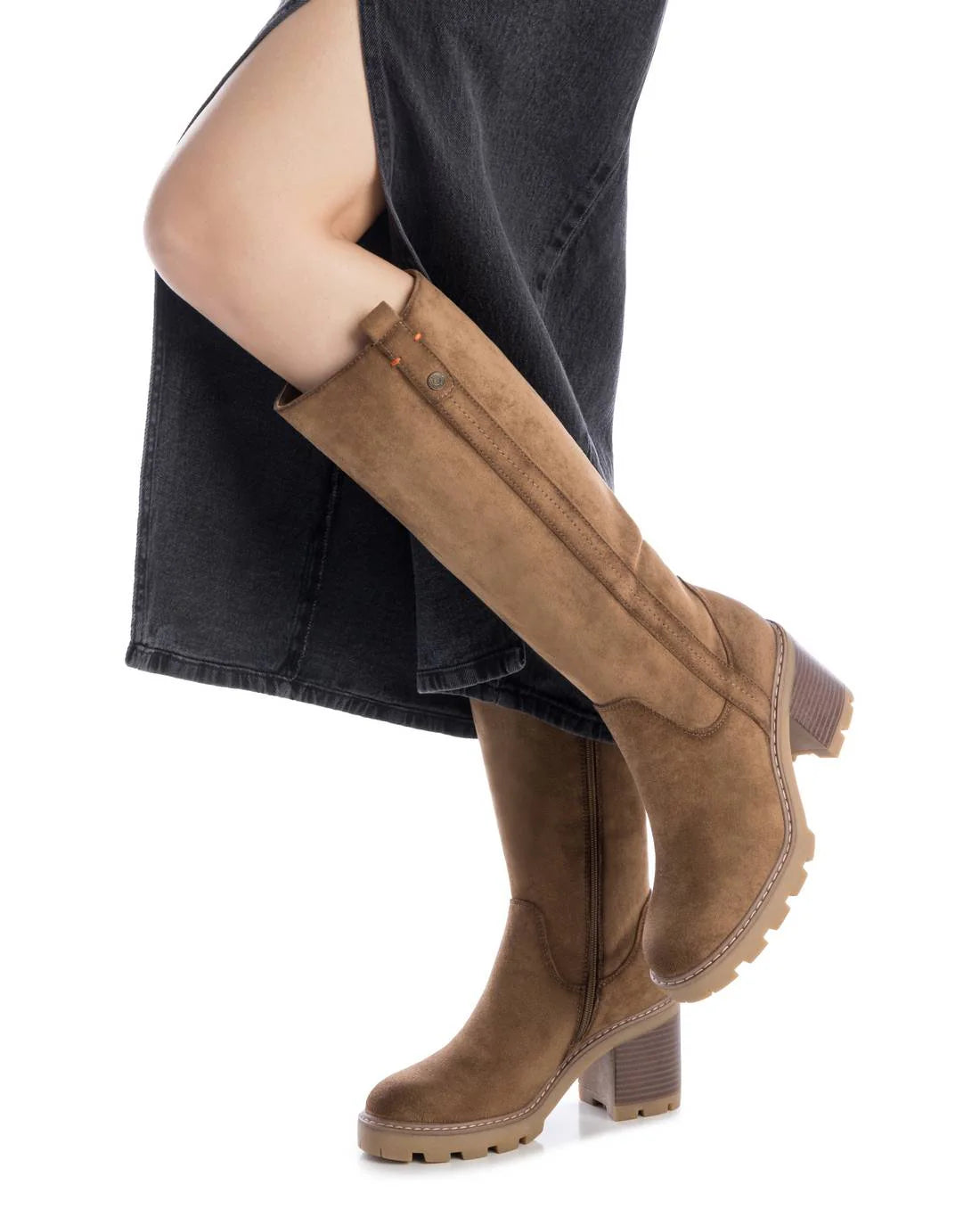 Refresh 17303301 Stivale con tacco da donna taupe