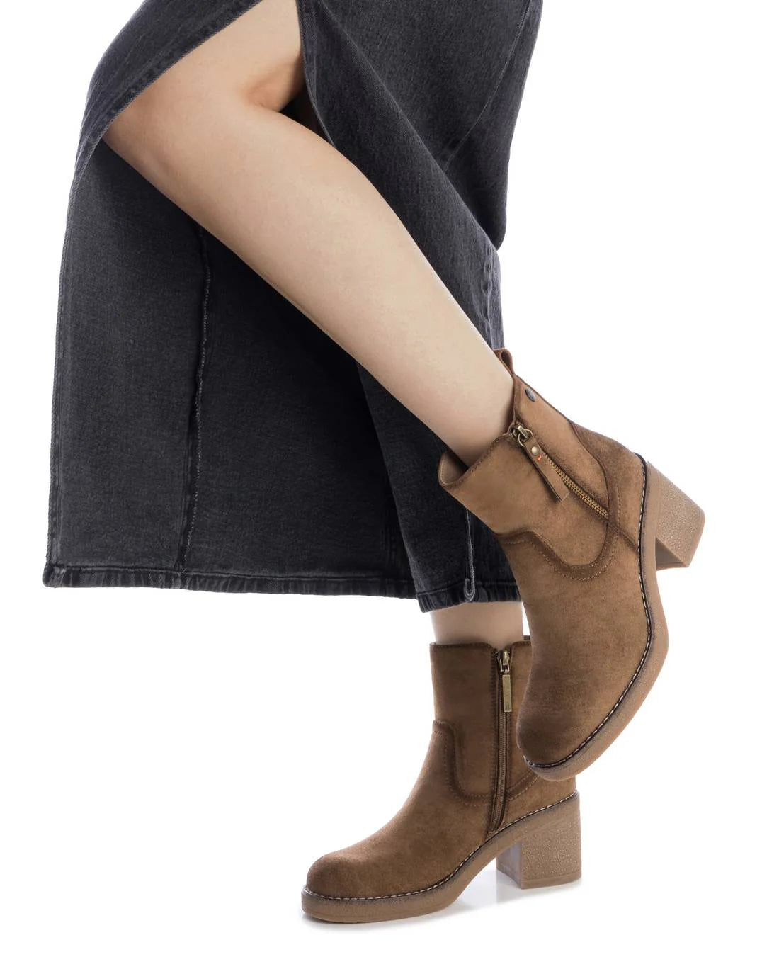 Refresh 17303801 Stivaletto donna con tacco taupe