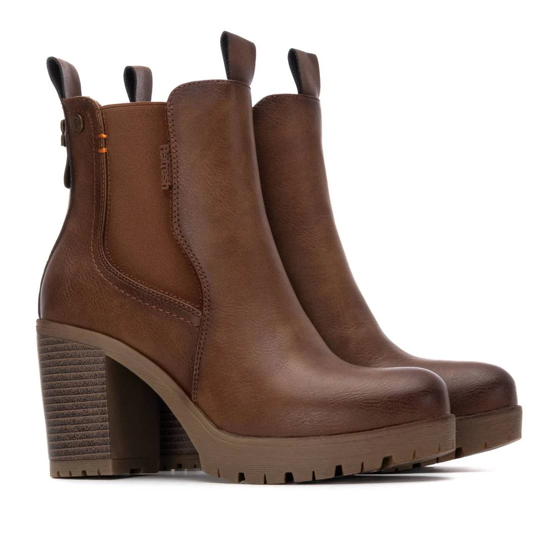 Refresh 17320002 Stivaletto con tacco da donna camel