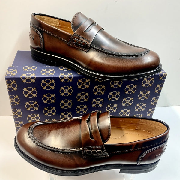 FRANZINI 80116 MOCASSINO IN PELLE ABRASIVATA BROWN