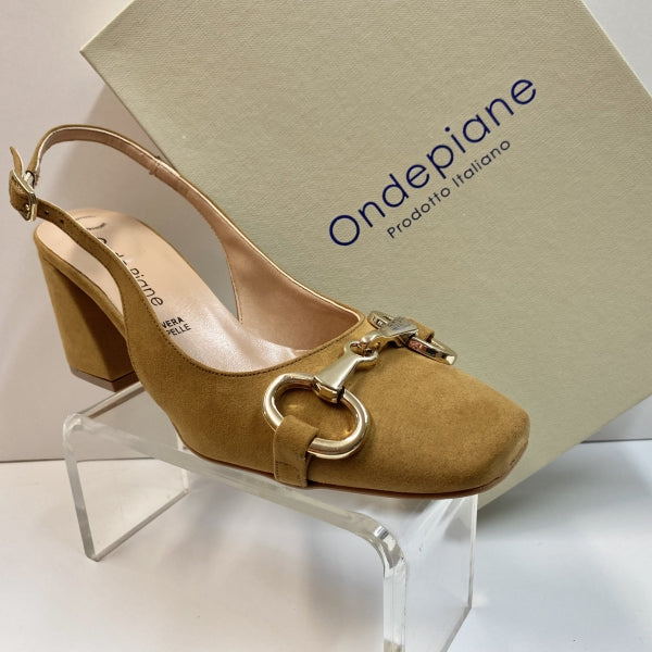 ONDE 431 CHANEL DONNA CON MORSETTO ORO SCAMOSCIATO CUOIO