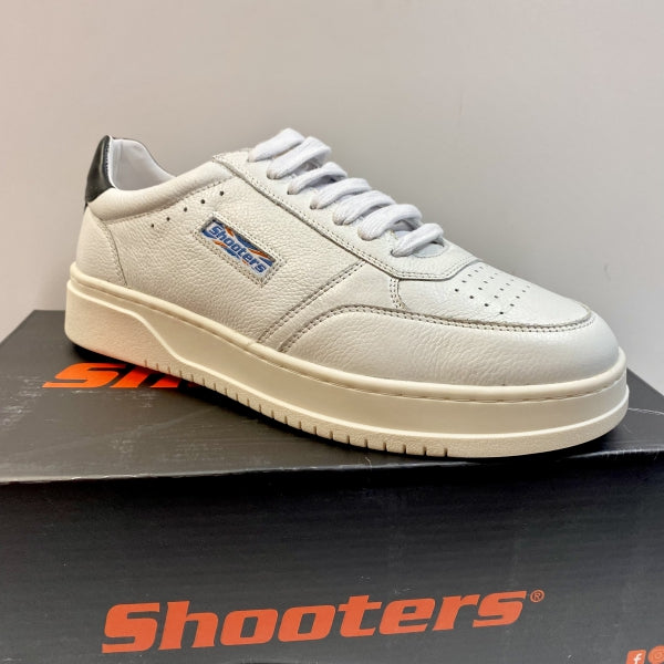SHOOTERS S5584 SNEAKERS UOMO BIANCO CON PROFILO NERO