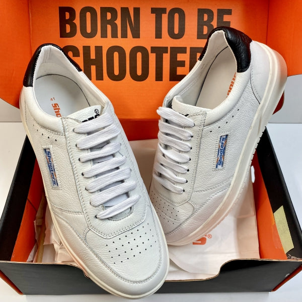 SHOOTERS S5584 SNEAKERS UOMO BIANCO CON PROFILO NERO