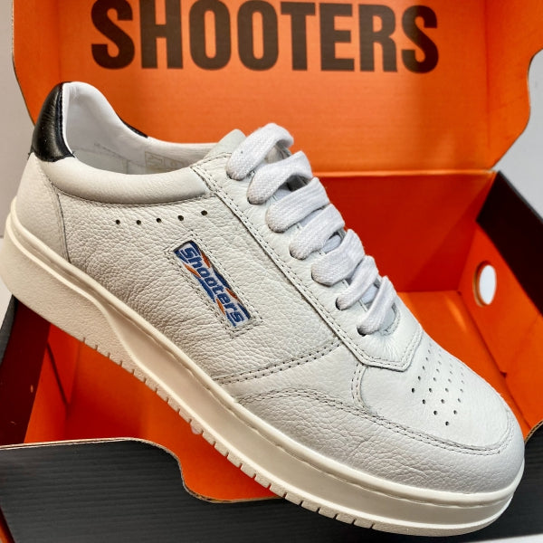 SHOOTERS S20063 SNEAKERS DONNA BIANCO CON PROFILO NERO