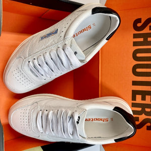 SHOOTERS S20063 SNEAKERS DONNA BIANCO CON PROFILO NERO