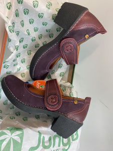 Jungla 7539 scarpa donna bebè in pelle viola