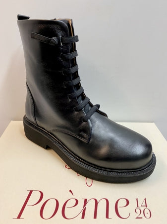 POEME MR03 STIVALETTO DONNA IN PELLE NERO