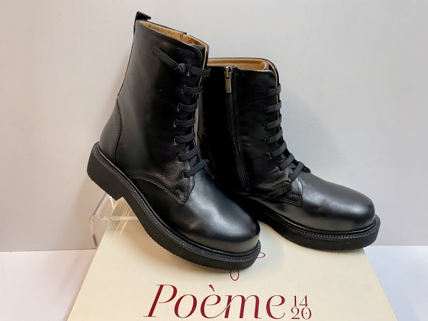 POEME MR03 STIVALETTO DONNA IN PELLE NERO