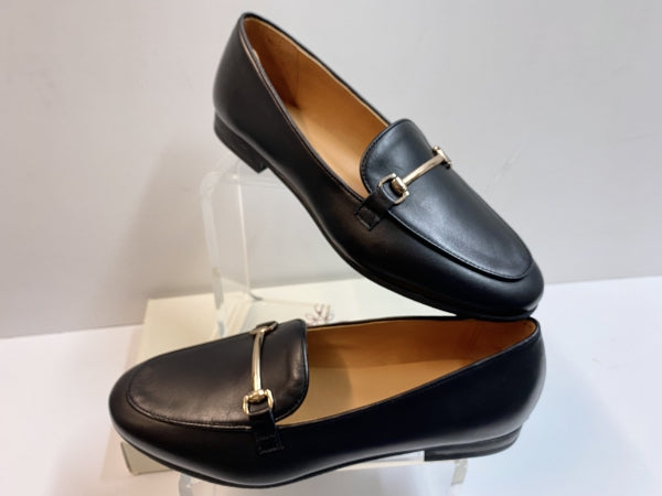 POEME BR12 MOCASSINO DONNA CON MORSETTO IN PELLE NERO