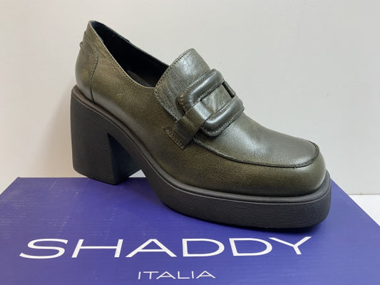 SHADDY 100235035 MOCASSINO DONNA IN PELLE KAKI