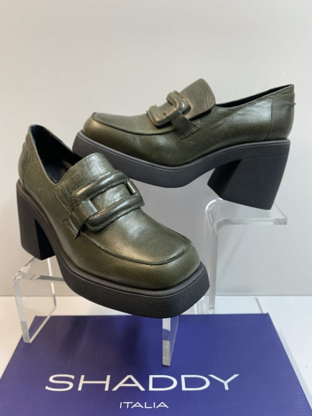 SHADDY 100235035 MOCASSINO DONNA IN PELLE KAKI