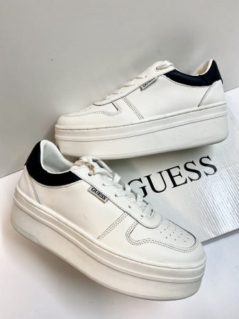 GUESS FL6LIF SNEAKERS DONNA CON PLATEAU WHITE/BLACK