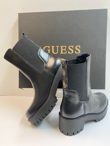 GUESS FL8WAN STIVALETTO CHELSEA DONNA IN PELLE BLACK
