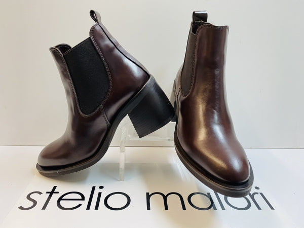 STELIO MALORI 4014 TRONCHETTO DONNA ELASTICO MARRONE