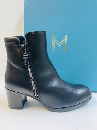 MELLUSO Z251 STIVALETTO DONNA IN PELLE NERO