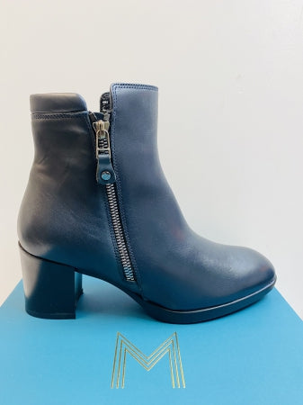 MELLUSO Z251 STIVALETTO DONNA IN PELLE NAVY