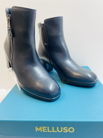 MELLUSO Z251 STIVALETTO DONNA IN PELLE NAVY