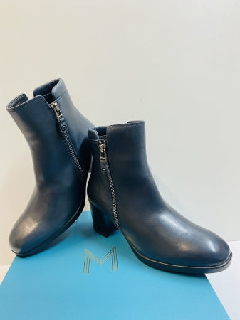 MELLUSO Z251 STIVALETTO DONNA IN PELLE NAVY