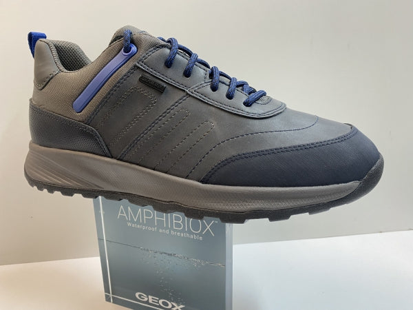 GEOX U26EZA 0MEK0 SNEAKERS MID CUT UOMO NAVY/GRAPHITE